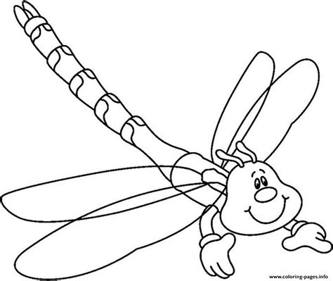 dragonfly animal  kidsf coloring page printable