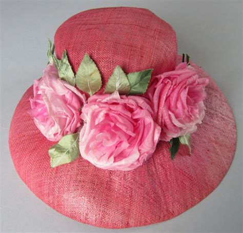 vintage ladies hat ~ pink roses hats for women vintage ladies hats