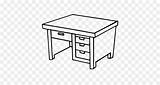 Meja Zeichnen Mewarnai Schreibtisch Tisch Kantor Buro Kerja Sumber sketch template