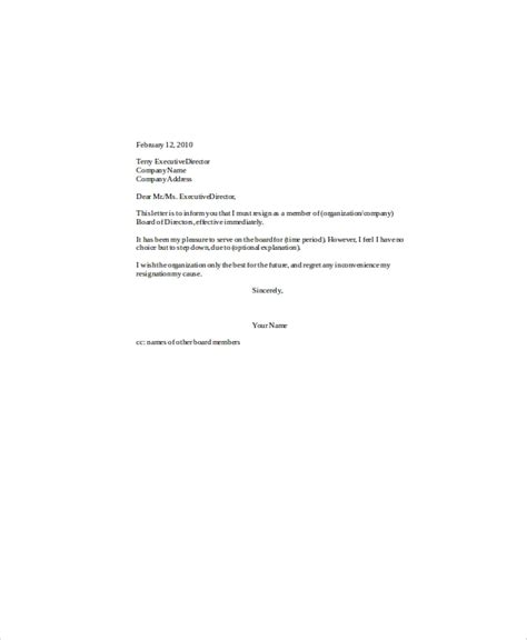 board member removal letter template resume letter