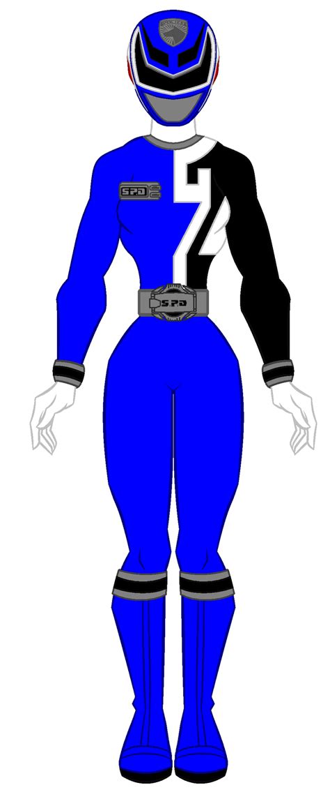 13 Power Rangers Spd Blue Ranger Girl By