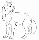 Wolf Lineart Drawing Deviantart Drawings Kipine Animal Base Anime Cute Furry Canine Sketch Pencil Templates Kumi Sketches Deviant Random sketch template