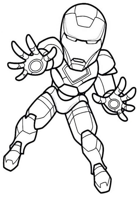 easy  print iron man coloring pages cartoon coloring pages