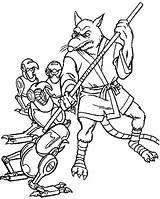 Coloring Pages Splinter Master Fighting Robot Getcolorings Printable sketch template