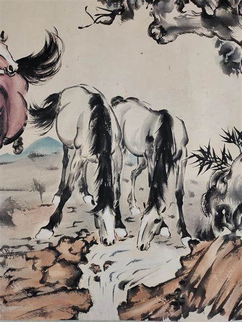 sold price  horses painting  xu beihong march    pm pdt