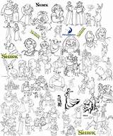 Coloring Collage Pages Shrek Deviantart Disney Printable Books Inspirational Choose Board sketch template