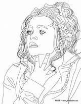 Carter Bonham Bellatrix Lestrange Hellokids Ausmalbilder Vince Actriz Kleurplaten Britse Beroemdheden Printen sketch template
