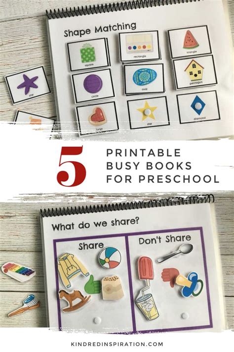 printable busy books  preschool amazing resource  learning
