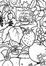 Colorier Potager Coloriages Jardinage sketch template