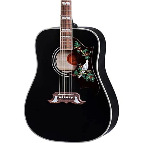 gibson dove ebony special limited edition acoustic electric guitar musicians friend