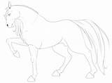 Horse Coloring Unicorn Draw sketch template
