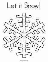 Coloring Snow Let Snowflake Winter Pages Kids Print Printable Noodle Twistynoodle Colouring Christmas Snowflakes Twisty Ll Easy Built sketch template