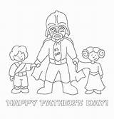 Coloring Fathers Father Pages Happy Darth Vader Grandpa Printable Card Wars Star Dad Birthday Son Cards Daddy Crafts Color Theme sketch template