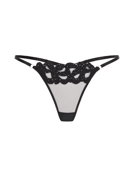 angelinna thong in black by agent provocateur all lingerie