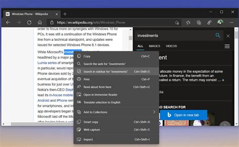 microsoft edge     feature   missing   browsers