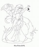 Coloring Swan Princess Lake Library Clipart Pages Line Popular sketch template