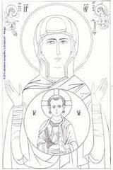 Disegno Icone Segno Orthodox Mdd Pages Iconecristiane Kolorowanki Studi Monastero Bible Tablicę Wybierz sketch template