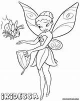 Iridessa Coloring Pages Fairy Colorings sketch template