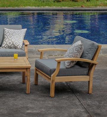 collection venice wicker smooth teak outdoor furniture