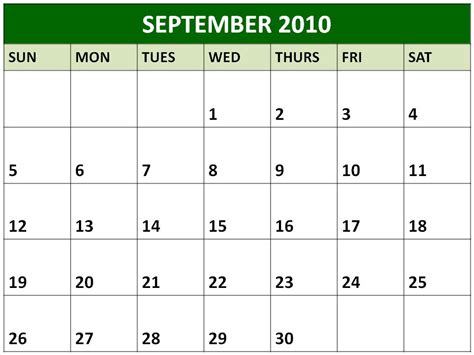 printable calendars september