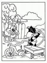 Taz Looney Tunes Coloringhome sketch template