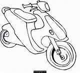 Coloring Scooter Vespa Motorcycle Bike Pages Printable Colouring Helmet Dirt Print Ecoloringpage Drawing Moped Police Mountain Object Template Popular Getcolorings sketch template