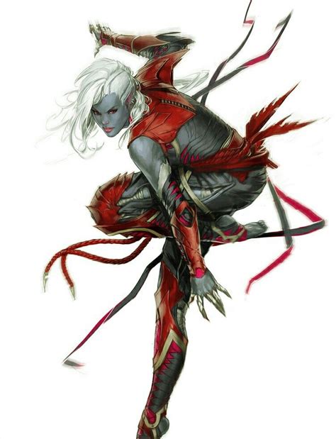 Female Drow Darkelf Rogue Assassin Pathfinder Pfrpg Dnd