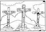 Crucificado Isso sketch template