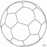 Football Ball Coloring Soccer Pages Ballon Coloriage Printable Futbol Drawing sketch template