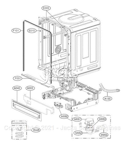 lg ldfst parts diagram  housing assembly