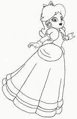 Daisy Coloring Pages Rosalina Mario Princess Peach Super Print Printable Clipart Getdrawings Library Popular Paper sketch template