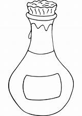 Bottle Coloring Perfume Clipart Potion Colouring Jar Pages Bottles Drawing Outline Template Oil Bible Craft Clip Sketch Para Alabaster Kids sketch template