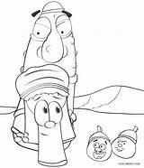 Coloring Pages Veggie Tales Printable Tale Kids sketch template