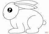 Rabbit Coloring Pages Small Rabbits Preschool Printable Bunny Easter Drawing sketch template