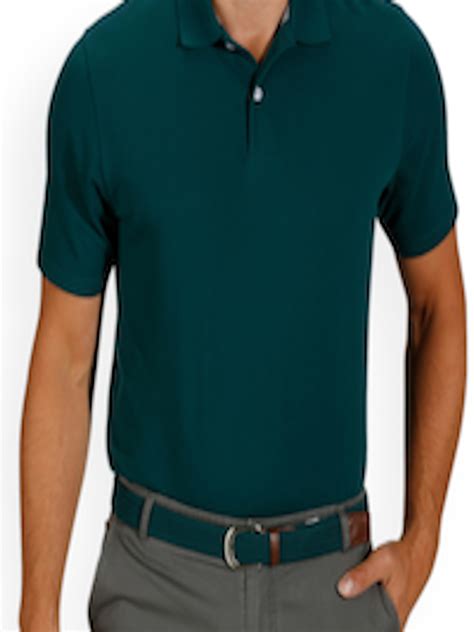 buy inesis  decathlon men green solid polo collar  shirt tshirts  men  myntra