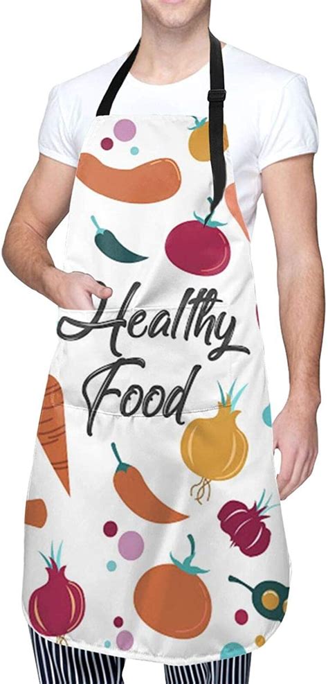 healthy food aprons for women cooking baking waterproof kitchen apron