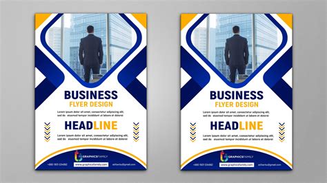 business flyer design photoshop template graphicsfamily