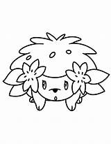 Pokemon Kleurplaten Shaymin Series Malvorlagen Animaatjes Getdrawings sketch template