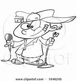 Comedian Boy Cartoon Outline Clip Toonaday Illustration Royalty Rf Poster Print Printable Goofy Female Eps Digital Available Clipartof sketch template