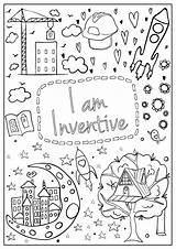 Coloring Am Brave Girls Mantra Book Hopscotch Imagination Confidence Spirit Designed Build Every Pages Girl sketch template