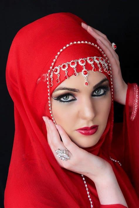 Red Hijab Bridal Beautiful Hijab Beautiful Muslim Women Muslim Beauty