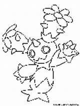 Coloring Pokemon Maractus Pages Grass Fun sketch template
