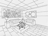 Perspective Drawing Interior Point Two Room House Sketch Sketches Living Office Drawings Rendering Dream Simple Drawn Manga Getdrawings Save Choose sketch template