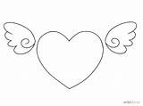 Draw Heart Wings Trace Easy Drawings Coloring Cool Pages Hearts Drawing Cute Printable Kids Clipart Flower Wikihow Ways Flowers Library sketch template