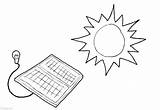 Coloring Solar Energy sketch template