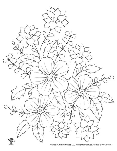 flower adult coloring pages woo jr kids activities childrens