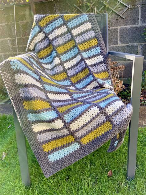 modern crochet rectangle blanket  pattern    crochet