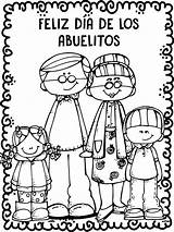 Abuelos Abuelo Abuelitos Manualidad Dibujo Abuela Hojas Abuelitas Materialeducativo Grandparents sketch template