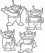 Toy Story Alien Aliens Coloring Pages Cartoons Drawing Buzz Getdrawings Woody Zurg Potato Mr Head sketch template