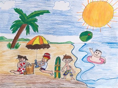 beach theme summer art starts